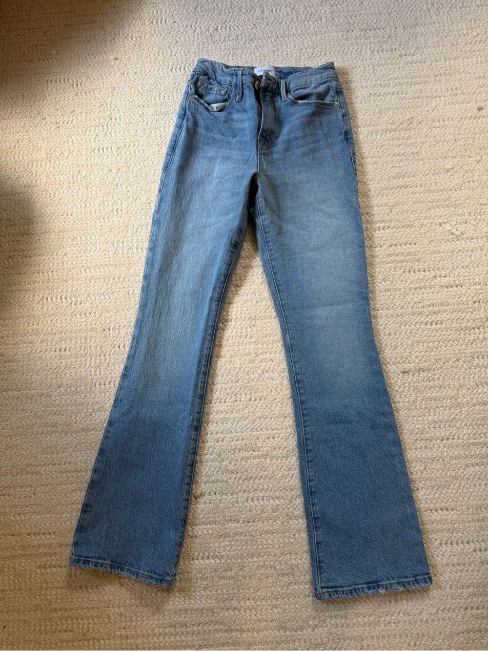 Frame Denim Light Blue Flare Jeans